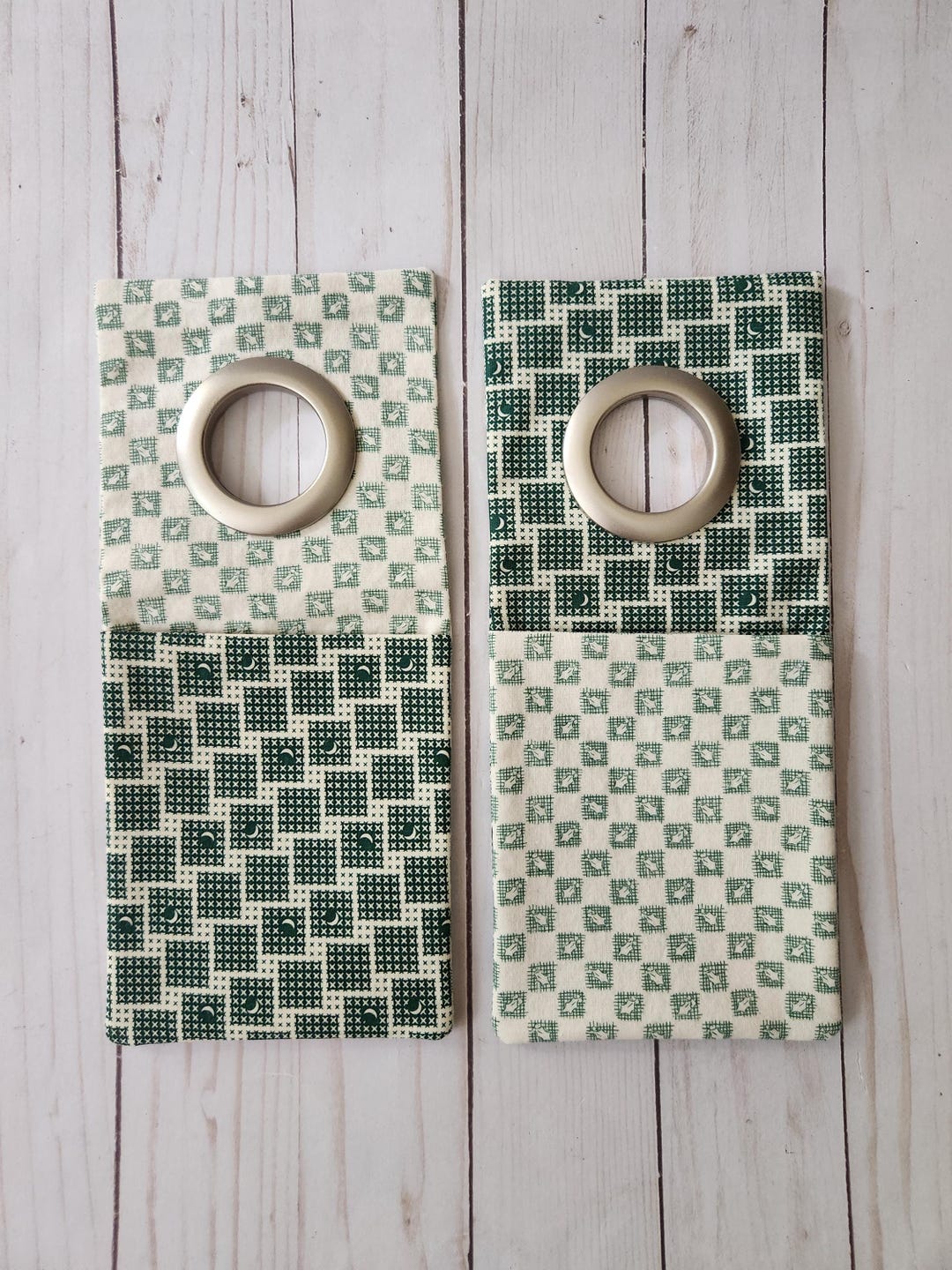 Green - Handmade Cotton Mobile Charging Holder 36