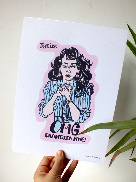 Janice Oh My God Friends Tv Show Funny Quote Character Etsy Janice Oh My God Friends Tv Show Funny Quote Character Etsy