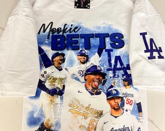 Mookie Betts Custom T-Shirt, Dodgers Shirt, Custom Design.