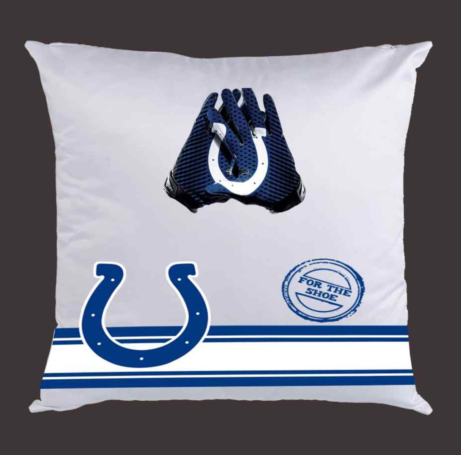 NFL throw pillow digital design Colts Etsy