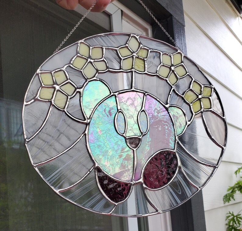 Kirby Stained Glass Etsy