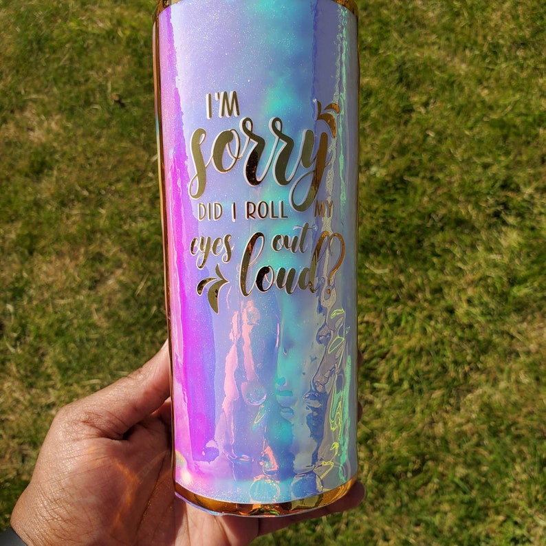 Sassy Sarcastic Funny Marble Tumbler 20oz Skinny Tumbler Etsy