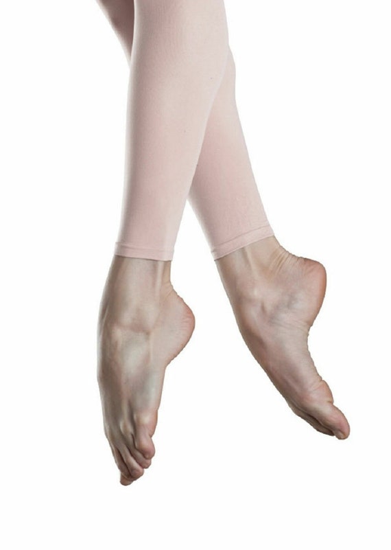 Capezio 1806 Women's Size Medium Pink Ultra Shimmery Footless Tights 