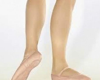 So Danca BAE90L Women's Size 6.5M (fit 8.5) Pink Leather Full Sole Ballet Shoe