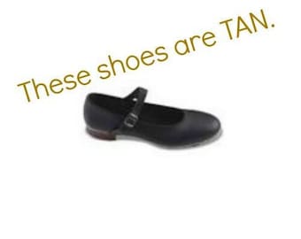 Capezio 3686 Adult Size 9.5 Wide (Fits Size 9) Tan U-Shell Buckle Tap Shoes