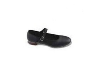 Capezio 3686 Adult Size 4.5 Medium (Fits Size 4) Black U-Shell Buckle Tap Shoes