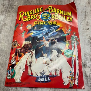 Ringling Brothers And Barnum & Bailey Circus program 1981 includes poster