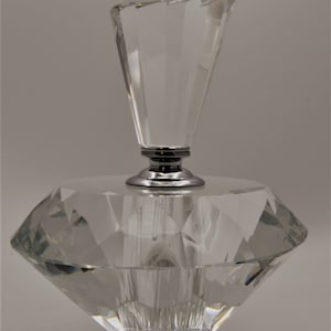 Ciel Collectables Diamond Shape Cut Crystal Bottles. Hand Crafted Crystal Bottle