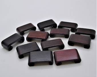 Lote de 12pcs Rosewood Scroll Stands. Hecho a mano y pintado.