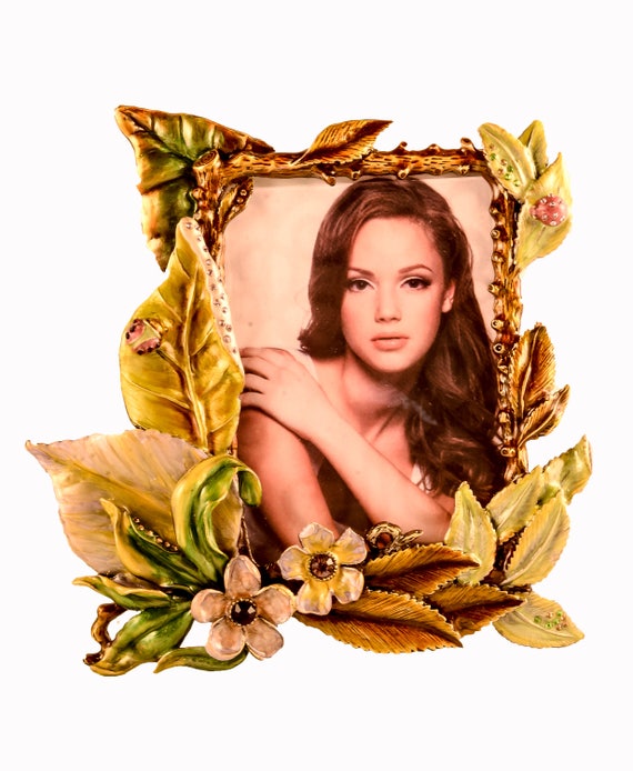Ciel Collectables Springtime Picture Frame Hand Painted Image 0