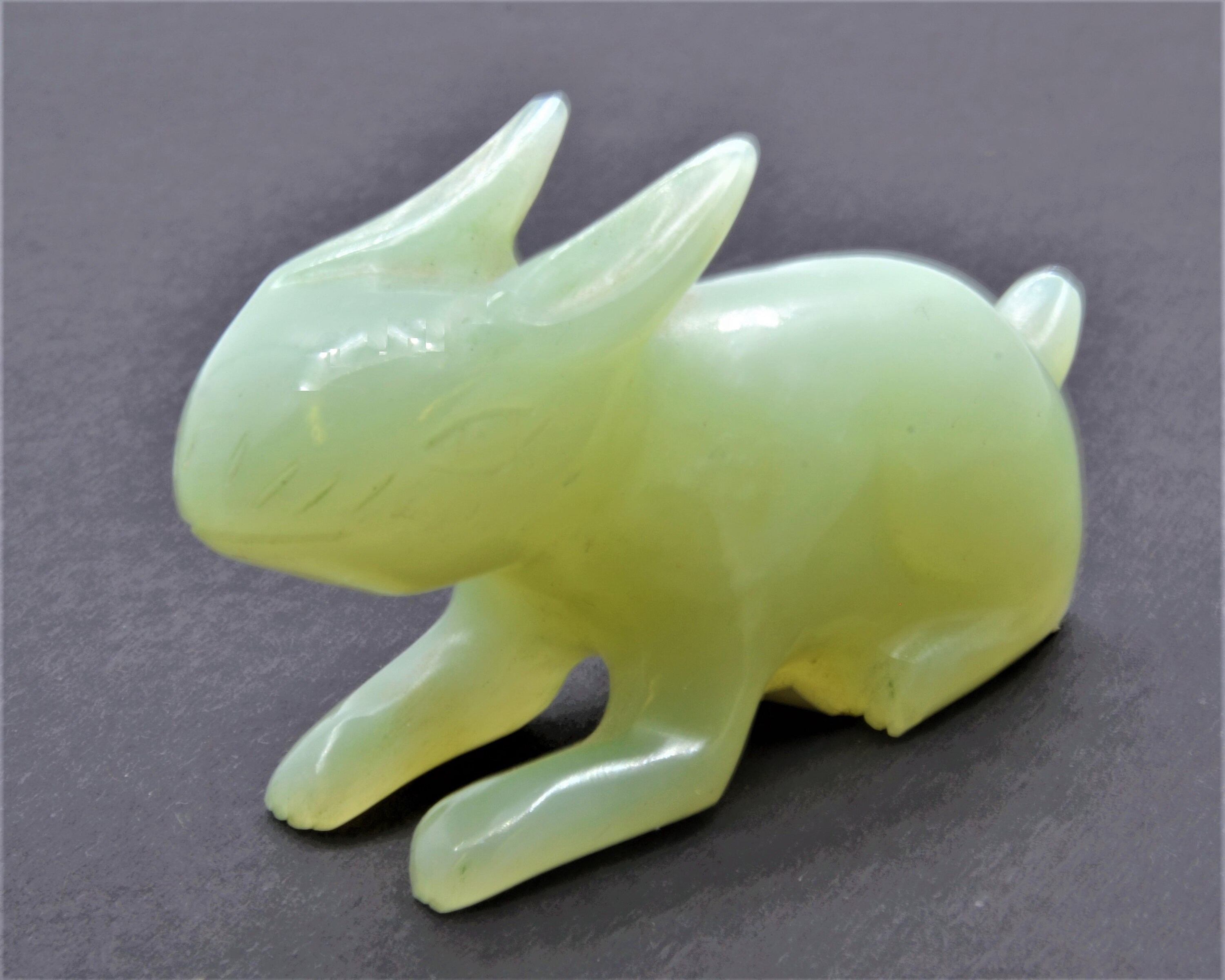 Hand Carved Jade Rabbit Figurine. Beautifully Made with Fine Etsy