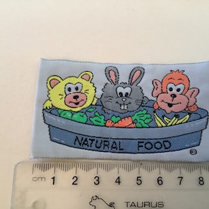 Vintage natuurvoedingspatch uit de jaren 70 of 80.