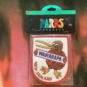 Vintage Nz kiwi patch. Embroidered