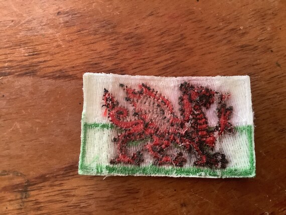 Vintage Welsh Dragon flag patch. - image 2