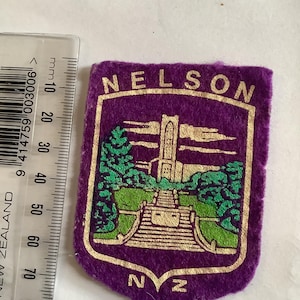 Patch de lembrança vintage de Nelson, Nova Zelândia.