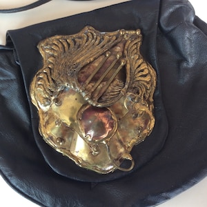 Brutalist Brazilian vintage late 1970’s early 80’s crossbody bag.