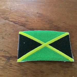 patch drapeau jamaïcain vintage.