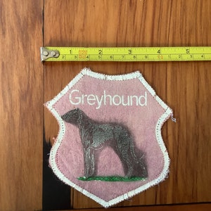 Vintage Greyhound dog patch screen print circa 1970’s
