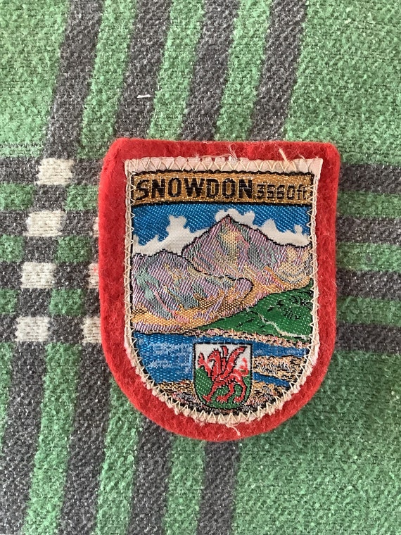 Vintage Snowdon mountain Wales UK patch