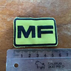 Vintage MF Massey Ferguson embroidered patch.