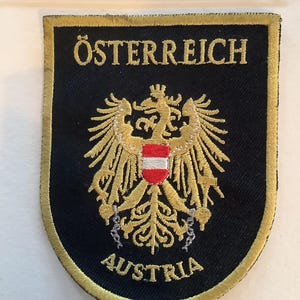 Vintage Osterreich Austria embroidered patch
