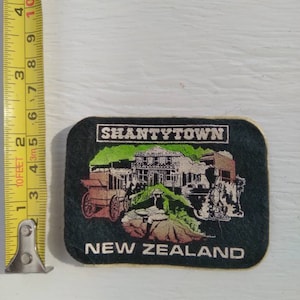 Vintage Shanty town New Zealand patch piece of gold mining history.