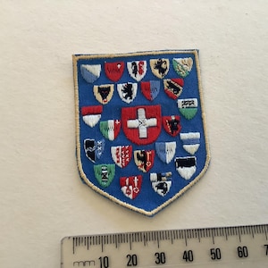 Vintage Switzerland suisse schweiz Swiss flag patch.