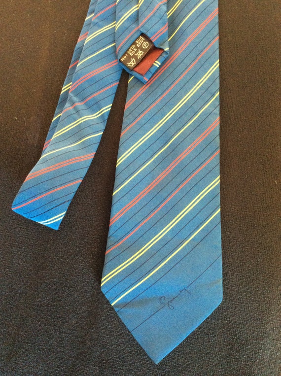 Superb vintage silk tie by Givenchy gentleman Par… - image 1