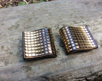 Art Deco Czechoslovakian Glass Belt Buckle - Etsy display picture 1