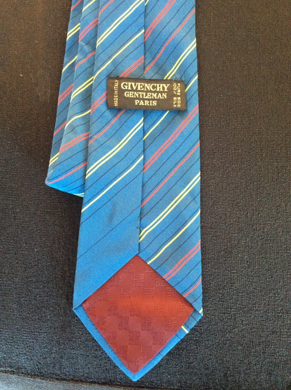 Superb vintage silk tie by Givenchy gentleman Par… - image 2