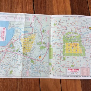 Shell Oil Australia Vintage Tourist Map. Sydney to Adelaide Petrol ...
