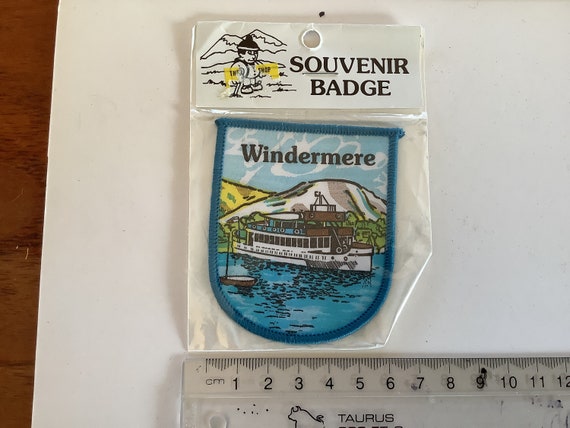 Vintage Windermere Lake Cruises The Lake District” souvenir patch.