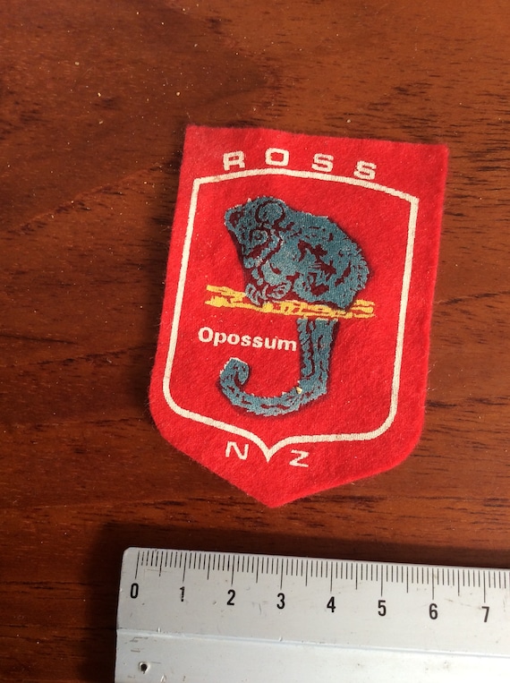 Vintage Ross opossum New Zealand souvenir  patch. - image 1