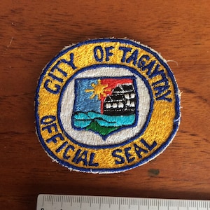 Parche de sello oficial de la ciudad vintage de Tagaytay Filipinas