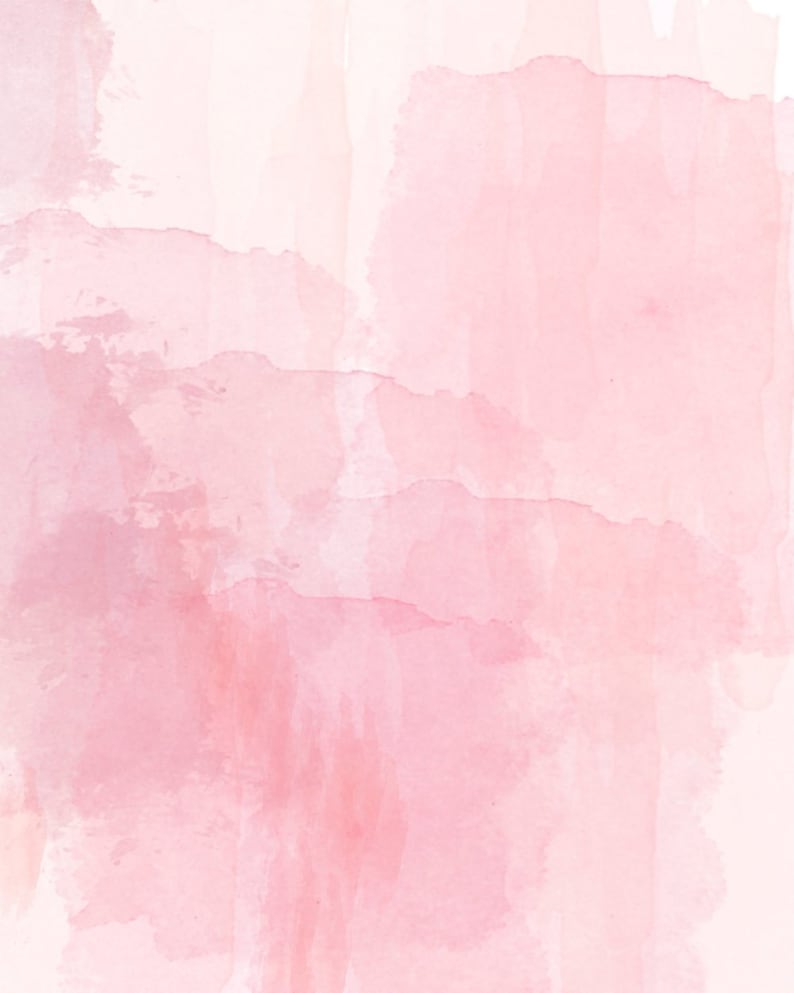 Pink Watercolor Abstract Art Print Printable Art Pink Etsy