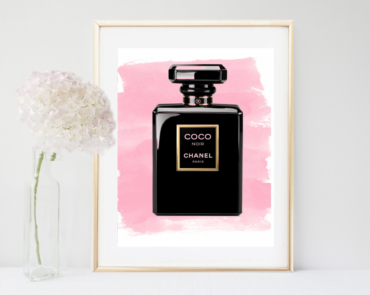 Arte De Chanel Botella De Perfume Arte Imprimible Acuarela Etsy