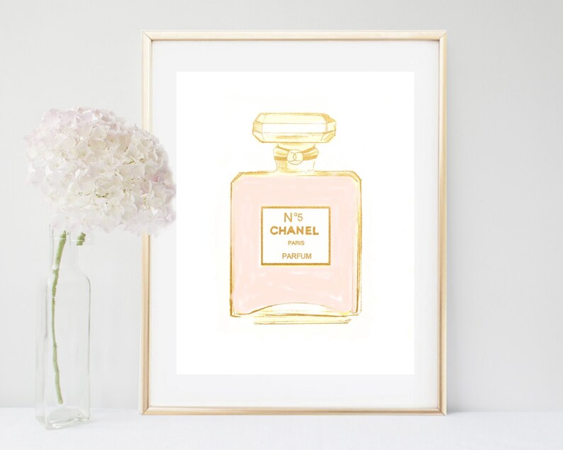 Coco Chanel Print Chanel Perfume Printable Coco Chanel Etsy