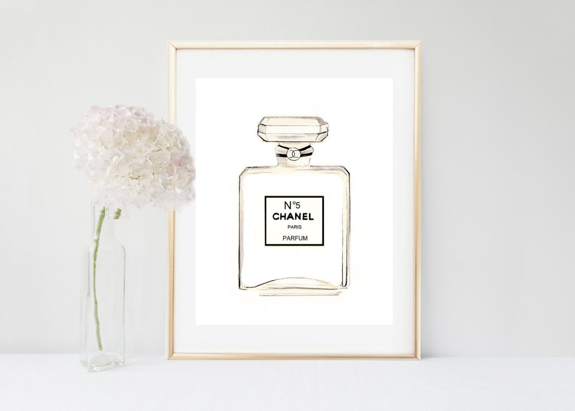 Chanel Print Chanel Bottle Coco Chanel Printable Art | Etsy