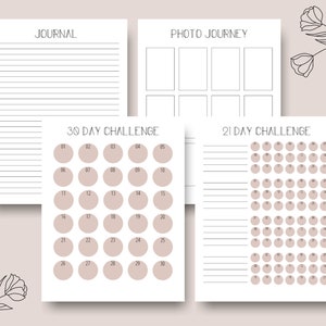 Fitness Planner Insert Printable | Printable Planner Inserts PDF ...
