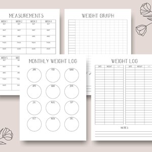 Fitness Planner Insert Printable | Printable Planner Inserts PDF ...