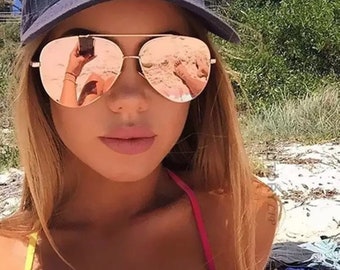 Oversized Mirror Aviators