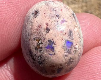 Flash Mexican Fire Opal Cabochon | Small Natural Cantera Opal Cab | Freeform Flash Opal | 16mm | 8 Carats | 31605