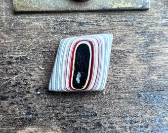 Fordite Cabochon | Detroit Agate Cab Material | Vintage Lapidary Supply | 12mm  | 70108