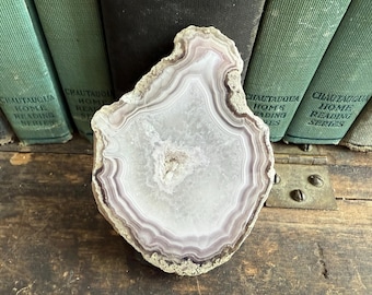 Natural Purple Laguna Agate From Mexico | Laguna | Laguna Agate Nodule | Laguna Agate Geode | 102 Grams | 3 Inches | 71705