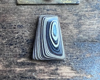 Fordite Cabochon | Detroit Agate Cab Material | Vintage Lapidary Supply | 20mm | 5.5 Carats | 70103