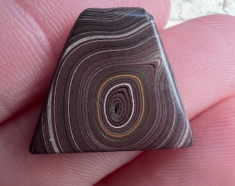 Fordite Cabochon | Detroit Agate Cab Material | Vintage Lapidary Supply | 18mm | 4 Carats | 62906