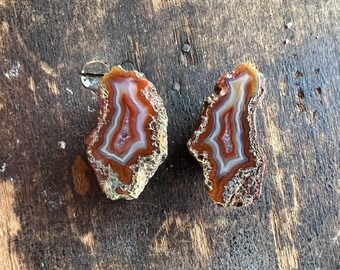 Collector Malawi Geode Pair | Mini Agate Pair | Malawi Agate | Natural Agate Pair | 33mm | 32806