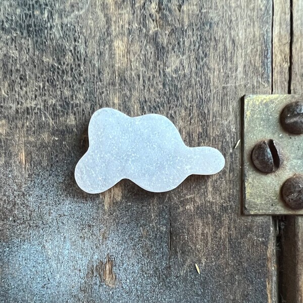 White Druzy Cloud Cabochon | Druzy Cloud Cab | 35mm | Unique Jewelry Supply | Chalcedony Druzy | 52601