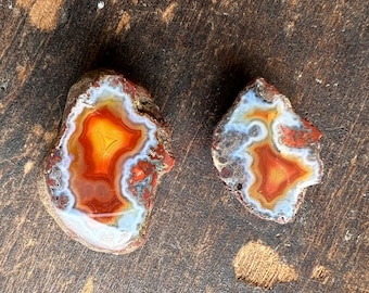 Beautiful Malawi Geode Pair | Mini Agate Pair | Malawi Agate | Natural Agate Pair | 32810