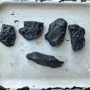Thailand Tektites Indochinite | 20 grams | Five (5) Tektites | You Get All | Clairvoyance | Space Gems | Small Tektites | 12303